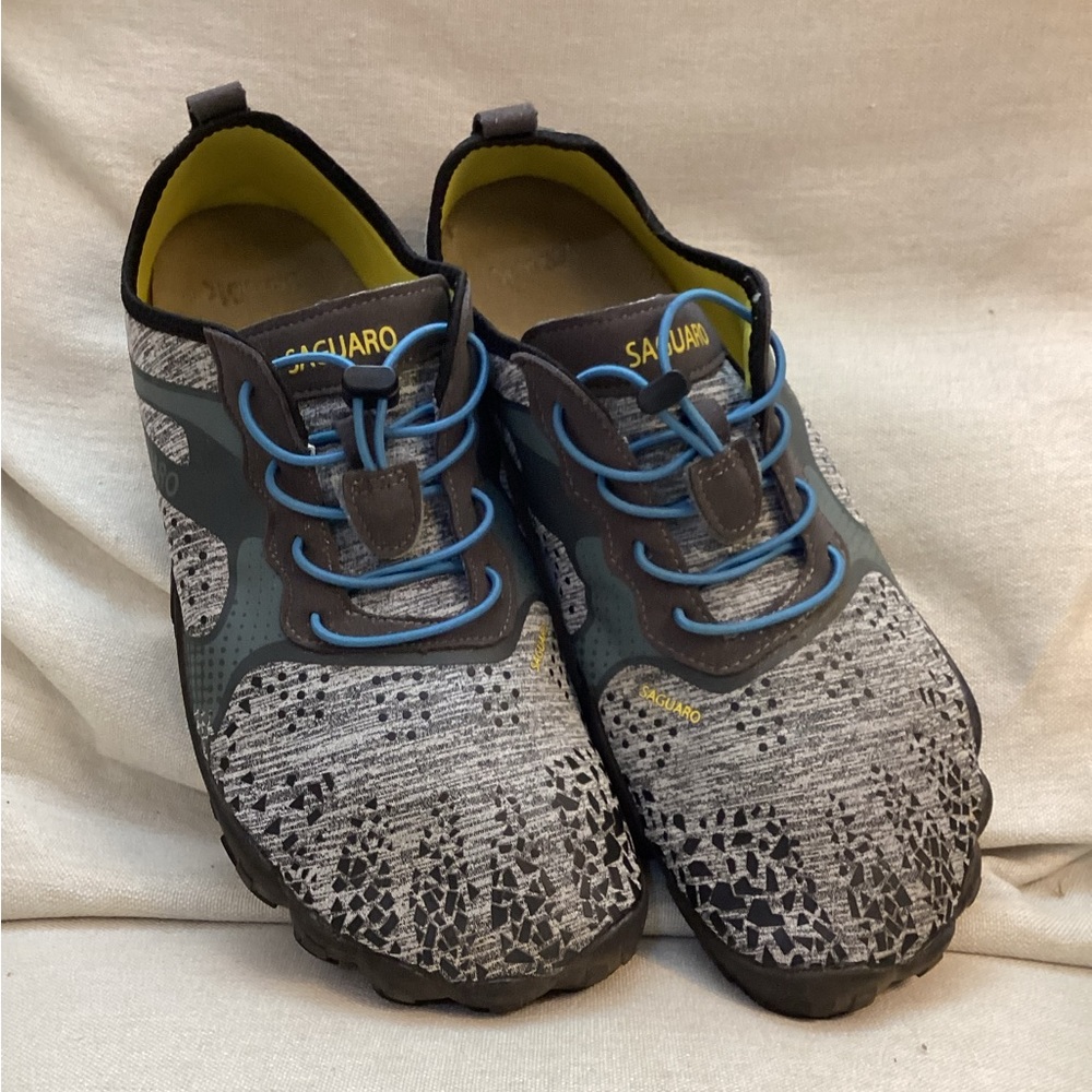 Saguaro Gray and Blue Athletic Shoes